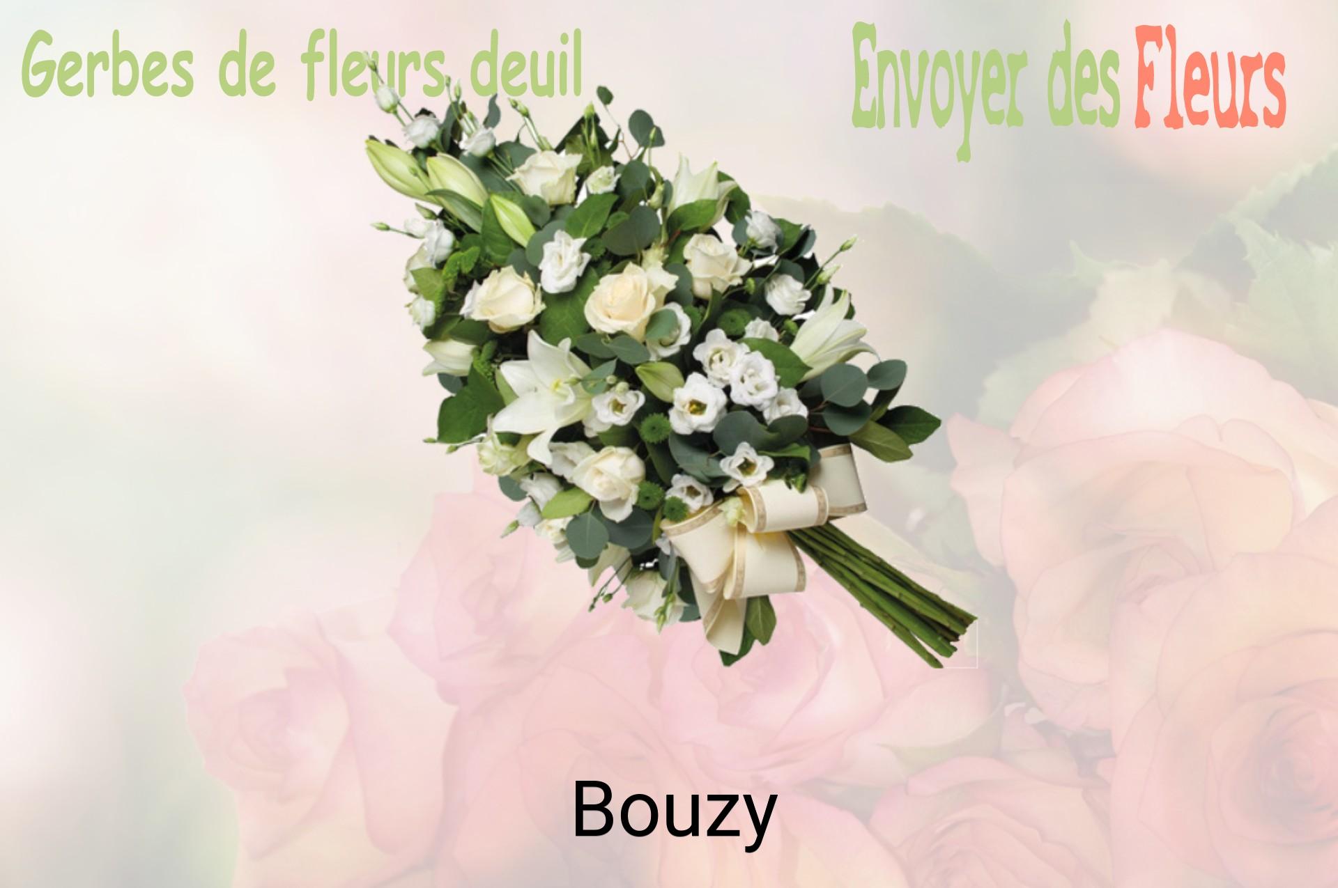 Gerbe de fleurs de deuil livrée à Bouzy